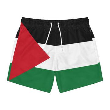 Stylish Palestine flag swim trunks